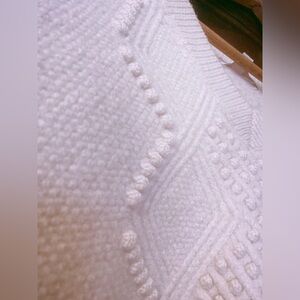 Jonathan Simkhai White Textured Sweater